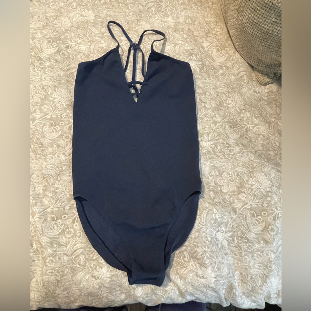 Free People Navy Blue body suit size M/L